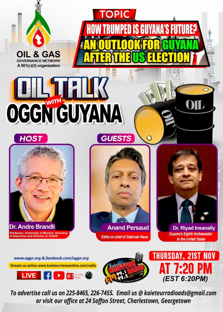 Upcoming: Oil Talk with OGGN on KN watch at https://www.facebook.com/kaieteur.radio