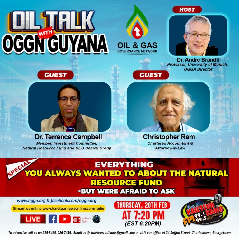 Upcoming: Oil Talk with OGGN on KN watch at https://www.facebook.com/kaieteur.radio